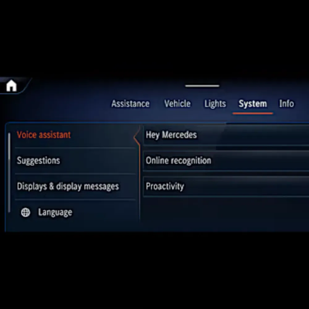 Голосовий асистент MBUX